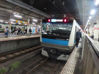 王子駅から上野駅の乗車記録(乗りつぶし)写真
