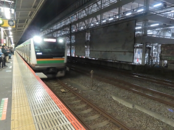 平塚駅から上野駅:鉄道乗車記録の写真