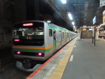 小山駅から平塚駅の乗車記録(乗りつぶし)写真