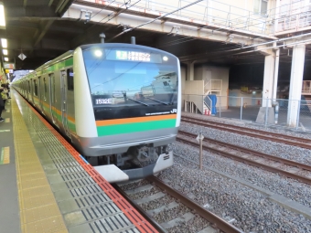 平塚駅から川崎駅の乗車記録(乗りつぶし)写真