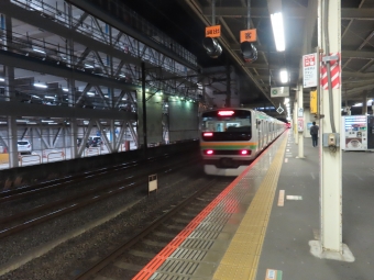 国府津駅から平塚駅の乗車記録(乗りつぶし)写真