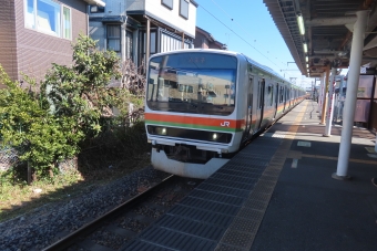 西川越駅から的場駅の乗車記録(乗りつぶし)写真