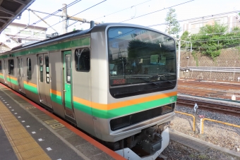 平塚駅から上野駅の乗車記録(乗りつぶし)写真