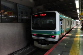 上野駅から松戸駅の乗車記録(乗りつぶし)写真