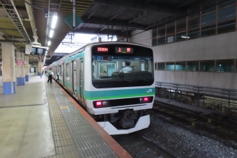 松戸駅から上野駅の乗車記録(乗りつぶし)写真