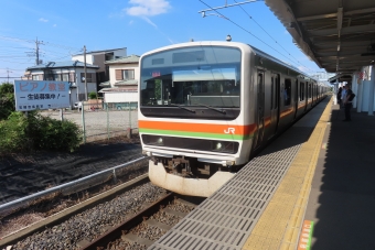 笠幡駅から高麗川駅の乗車記録(乗りつぶし)写真