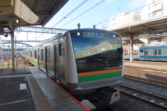 大宮駅から平塚駅の乗車記録(乗りつぶし)写真