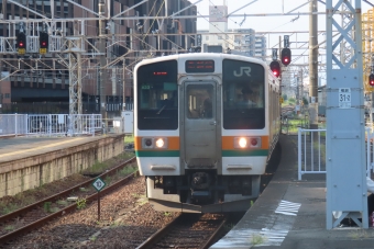 高崎駅から磯部駅の乗車記録(乗りつぶし)写真