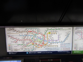 上野駅から八丁堀駅の乗車記録(乗りつぶし)写真