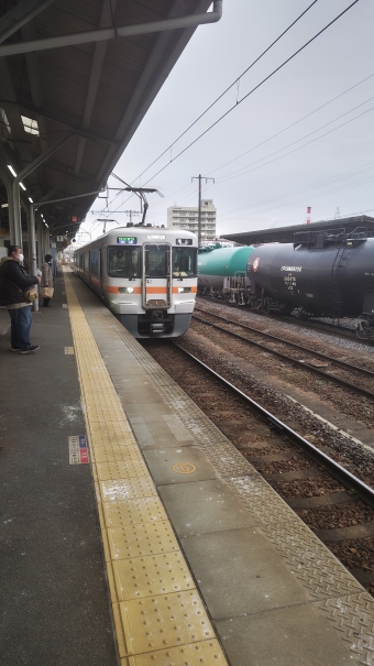 四日市駅から亀山駅の乗車記録(乗りつぶし)写真