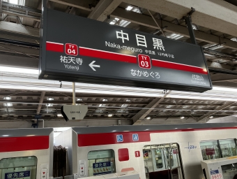 中目黒駅から恵比寿駅の乗車記録(乗りつぶし)写真
