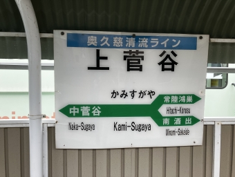 上菅谷駅から常陸太田駅:鉄道乗車記録の写真