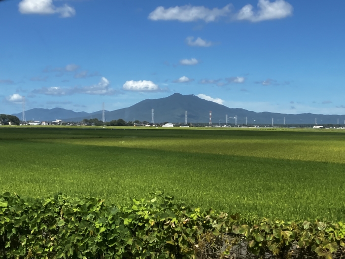 鉄道乗車記録の写真:車窓・風景(3)        「筑波山。行きより綺麗に見えた。」