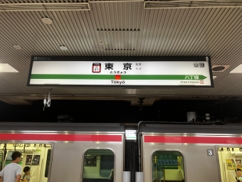 東京駅から西船橋駅の乗車記録(乗りつぶし)写真