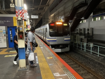 船橋駅から浜野駅の乗車記録(乗りつぶし)写真