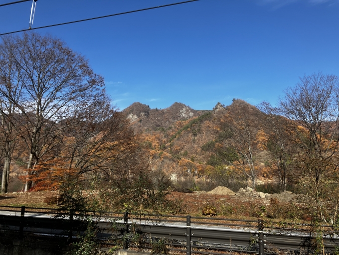 鉄道乗車記録の写真:車窓・風景(1)        「吾妻線　川原湯温泉駅からの景色」
