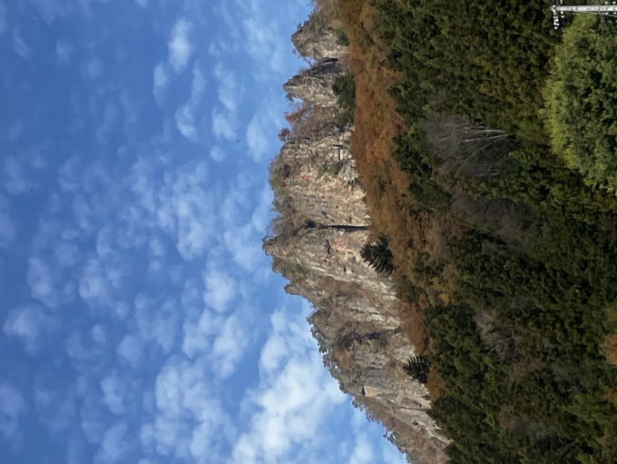 鉄道乗車記録の写真:車窓・風景(6)        「岩櫃山」