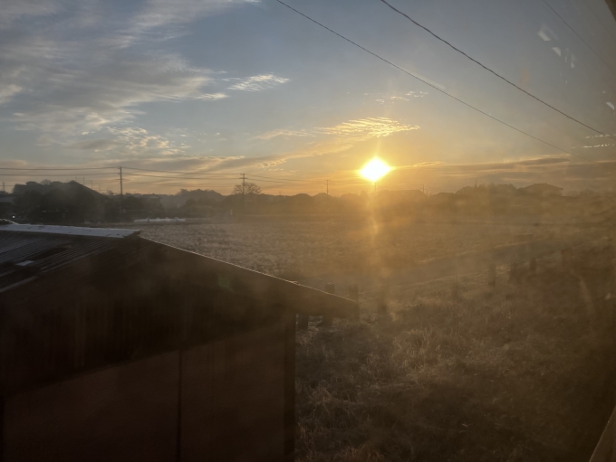 鉄道乗車記録の写真:車窓・風景(4)        「小湊車窓からの日の出」