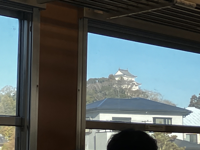 鉄道乗車記録の写真:車窓・風景(6)        「車窓から見える大多喜城」