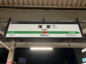 茂原駅 写真:駅名看板