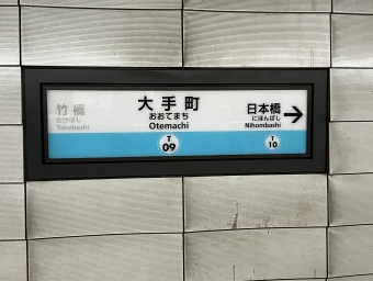 大手町駅から西船橋駅の乗車記録(乗りつぶし)写真