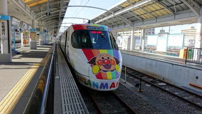 鉄道乗車記録の写真:列車・車両の様子(未乗車)(7)     「高松駅　JR予讃線のアンパンマン列車」