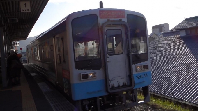 鉄道乗車記録の写真:乗車した列車(外観)(2)     「土佐くろしお鉄道 安芸駅」