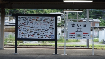 佐伯駅から延岡駅の乗車記録(乗りつぶし)写真