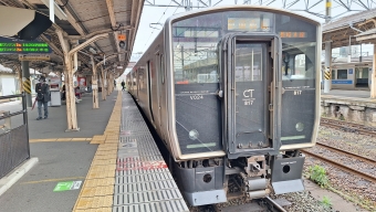 鳥栖駅から江北駅の乗車記録(乗りつぶし)写真