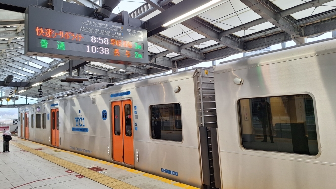 鉄道乗車記録の写真:乗車した列車(外観)(2)        「この写真は始発駅の長崎駅で撮影したものです。」