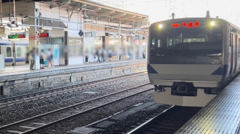 水戸駅から日暮里駅の乗車記録(乗りつぶし)写真