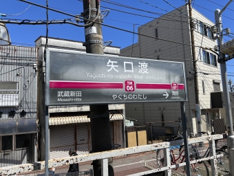 矢口渡駅 写真:駅名看板