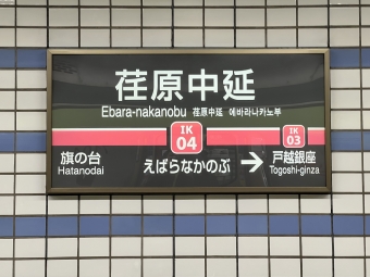 荏原中延駅から五反田駅の乗車記録(乗りつぶし)写真