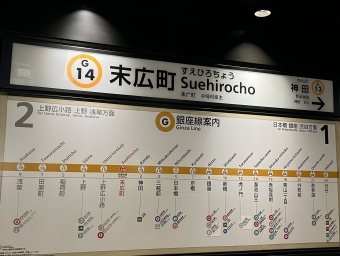 末広町駅から神田駅の乗車記録(乗りつぶし)写真