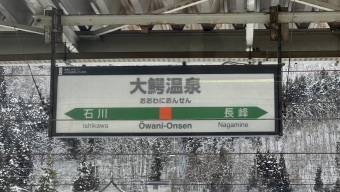 長峰駅から大鰐温泉駅の乗車記録(乗りつぶし)写真