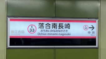 落合南長崎駅から新江古田駅の乗車記録(乗りつぶし)写真