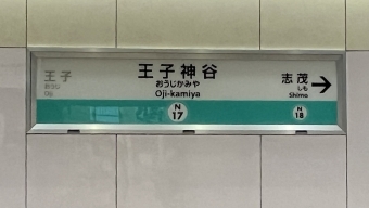 王子神谷駅から志茂駅の乗車記録(乗りつぶし)写真
