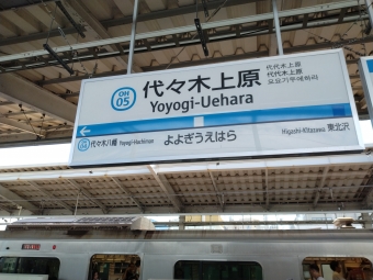 町田駅から代々木上原駅の乗車記録(乗りつぶし)写真