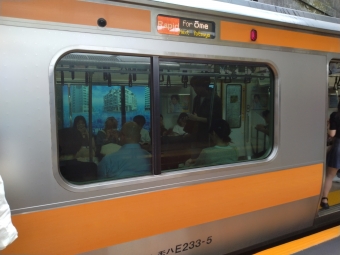 御茶ノ水駅から新宿駅の乗車記録(乗りつぶし)写真