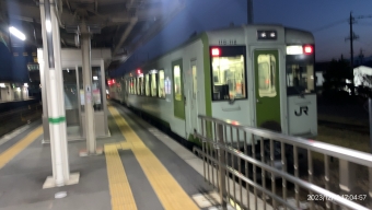 小諸駅から佐久平駅の乗車記録(乗りつぶし)写真