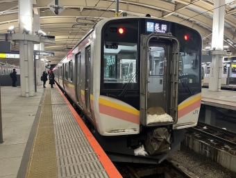 新潟駅から亀田駅の乗車記録(乗りつぶし)写真