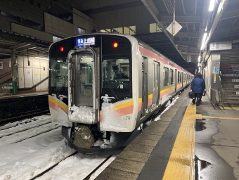 長岡駅から小千谷駅の乗車記録(乗りつぶし)写真
