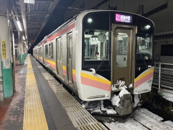 長岡駅から五日町駅の乗車記録(乗りつぶし)写真