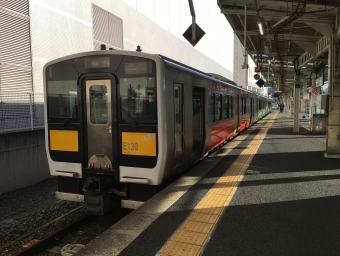 水戸駅から上菅谷駅の乗車記録(乗りつぶし)写真