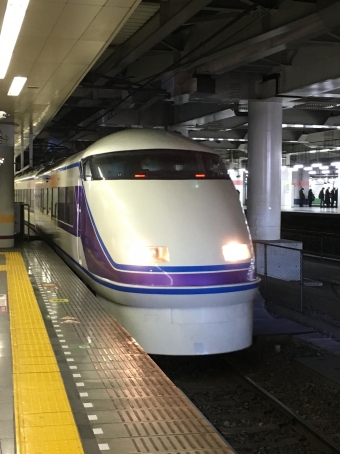 北千住駅から鬼怒川温泉駅の乗車記録(乗りつぶし)写真