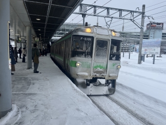 小樽築港駅から手稲駅の乗車記録(乗りつぶし)写真