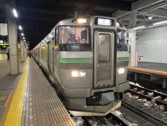札幌駅から苗穂駅の乗車記録(乗りつぶし)写真