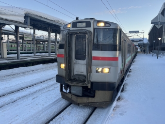岩見沢駅から江別駅の乗車記録(乗りつぶし)写真