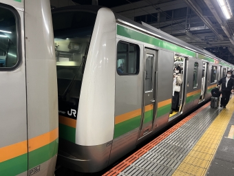 川崎駅から大船駅の乗車記録(乗りつぶし)写真