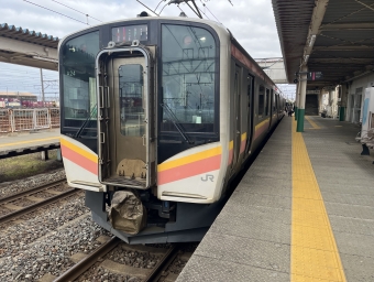 東新潟駅から新潟駅の乗車記録(乗りつぶし)写真